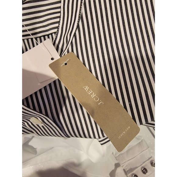 J. Crew Size 16 Women's Bodysuit Striped Stretch Tailored Perfect Top NWT - Picture 6 of 7